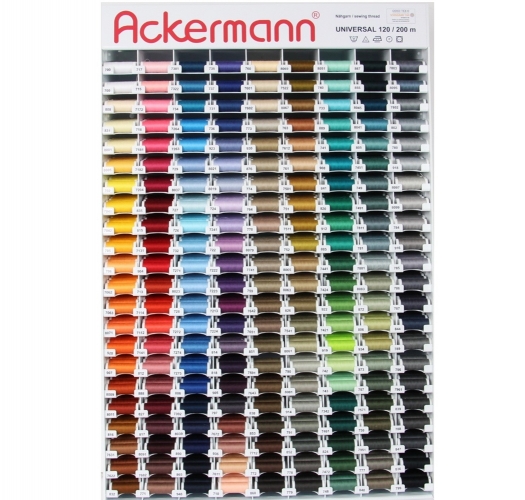 ACKERMANN� N�hgarn-Display, 198 Farben (gef�llt mit je 10 Rollen � 200 m)