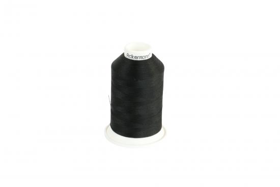 Ackermann Bauschgarn N�hgarn St�rke 120, 1x 1.000 m (Einzelkone) - Farbe: 5999 schwarz