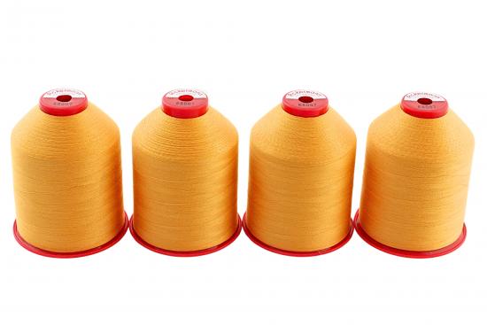 4x 5.000 m ACKERMANN ELEGANT 120, 100 % Polyester, St�rke 120, Farbauswahl - Farbe: E8007 (senf)