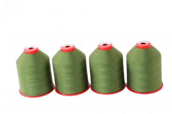 4x 5.000 m ACKERMANN ELEGANT 120, 100 % Polyester, St�rke 120, Farbauswahl - Farbe: E7551 (olivgr�n)