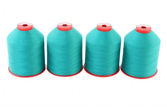4x 5.000 m ACKERMANN ELEGANT 120, 100 % Polyester, St�rke 120, Farbauswahl - Farbe: E0908 (smaragd)