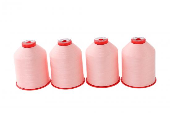 4x 5.000m ACKERMANN ELEGANT 120, 100% Polyester, St�rke 120, Farbauswahl - Farbe: E0717 (rosa)