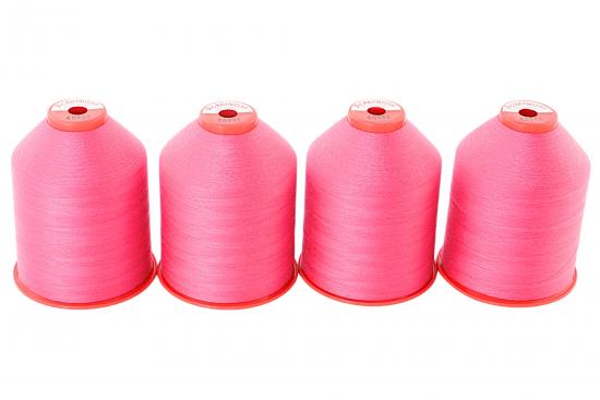 4x 5.000m ACKERMANN ELEGANT 120, 100% Polyester, St�rke 120, Farbauswahl - Farbe: E0955 (himbeere)