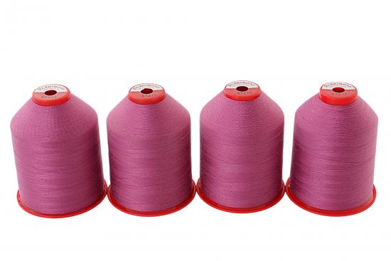 4x 5.000 m ACKERMANN ELEGANT 120, 100 % Polyester, St�rke 120, Farbauswahl - Farbe: E7213 (aubergine)