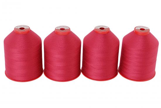4x 5.000 m ACKERMANN ELEGANT 120, 100 % Polyester, St�rke 120, Farbauswahl - Farbe: E0958 (brombeere)