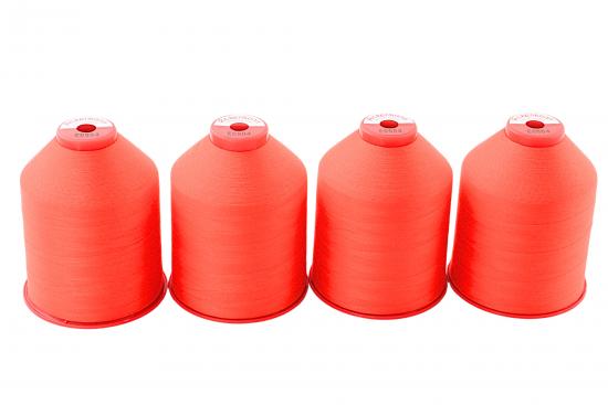 4x 5.000m ACKERMANN ELEGANT 120, 100% Polyester, St�rke 120, Farbauswahl - Farbe: E0904 (rot)