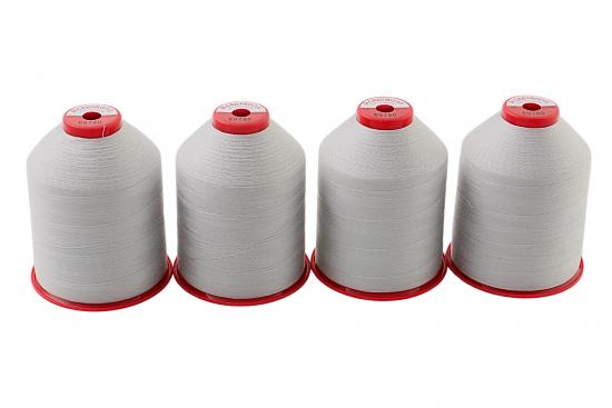 4x 5.000m ACKERMANN ELEGANT 120, 100% Polyester, St�rke 120, Farbauswahl - Farbe: E0780 (hellgrau)