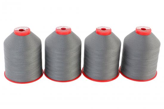 4x 5.000m ACKERMANN ELEGANT 120, 100% Polyester, St�rke 120, Farbauswahl - Farbe: E0789 (dunkelgrau)