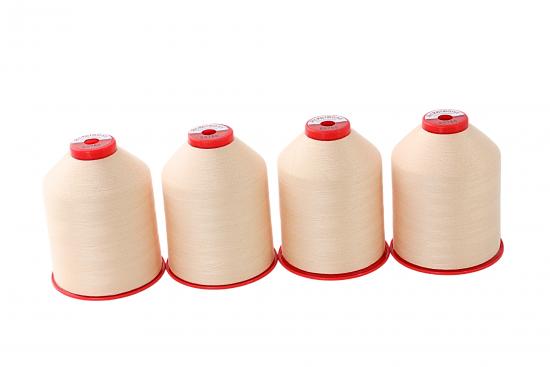 4x 5.000m ACKERMANN ELEGANT 120, 100% Polyester, St�rke 120, Farbauswahl - Farbe: E0760 (beige)