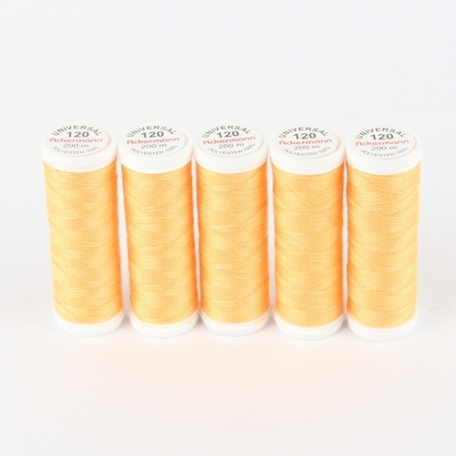Ackermann Universal N�hgarn St�rke 120 - 5x 200 m, Farbe 0706 lachsorange