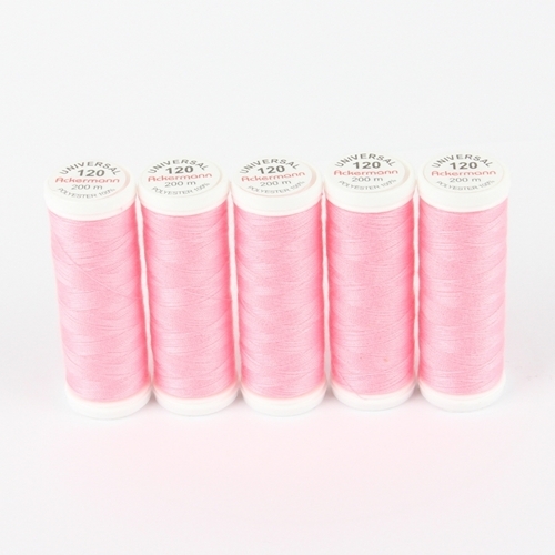 Ackermann Universal N�hgarn St�rke 120 - 5x 200 m, Farbe 7172 rosa
