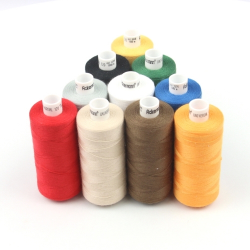 Ackermann Universal N�hgarn St�rke 120 - 10x 1.000 m, Farb-Mix (bunt sortiert)