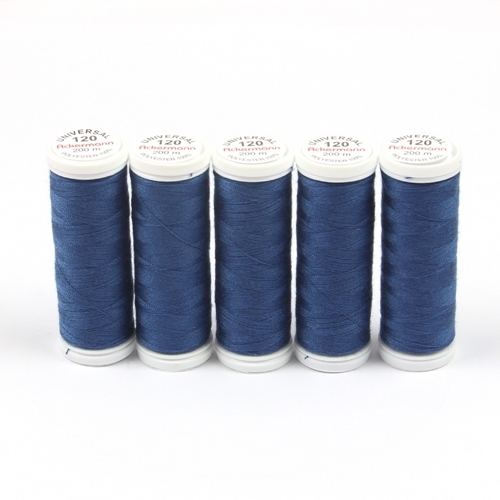 Ackermann Universal N�hgarn St�rke 120 - 5x 200 m, Farbe 0731 marineblau