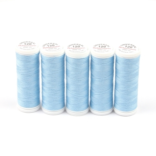 Ackermann Universal N�hgarn St�rke 120 - 5x 200 m, Farbe 7271 himmelblau