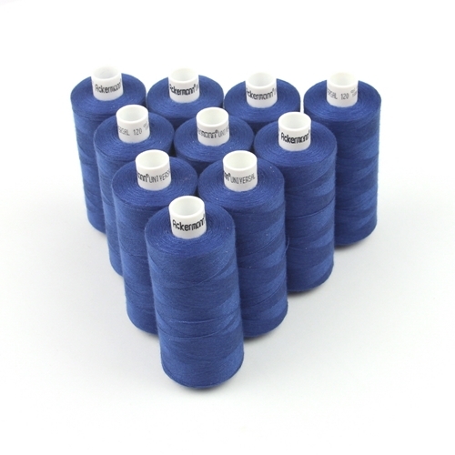 Ackermann Universal N�hgarn St�rke 120 - 10x 1.000 m, Farbe 0737 dunkelblau