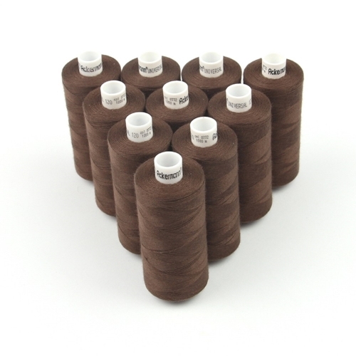 Ackermann Universal N�hgarn St�rke 120 - 10x 1.000 m, Farbe 0772 schokobraun