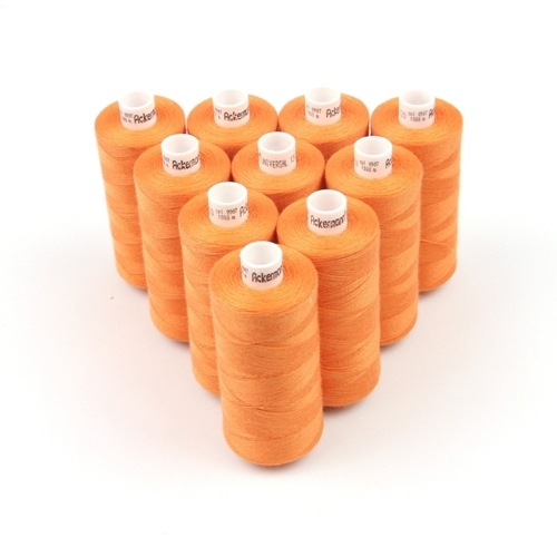 Ackermann Universal N�hgarn St�rke 120 - 10x 1.000 m, Farbe 0907 dunkelorange