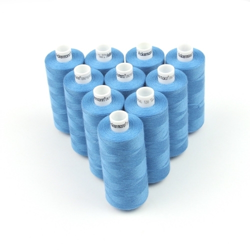 Ackermann Universal N�hgarn St�rke 120 - 10x 1.000 m, Farbe 7274 azurblau
