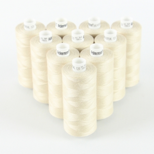 Ackermann Universal N�hgarn St�rke 120 - 10x 1.000 m, Farbe 7601 sehr helles beige