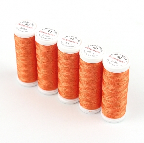 Ackermann Embroidery Stickgarn St�rke 40 - 5x 260 m, Farbe 2813 ingwerbraun