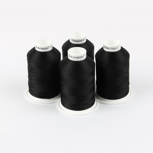 Ackermann Bauschgarn N�hgarn St�rke 120 - 4x 1.000 m, Farbe 5999 schwarz