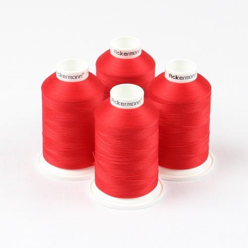 Ackermann Bauschgarn N�hgarn St�rke 120 - 4x 1.000 m, Farbe 5140 rot