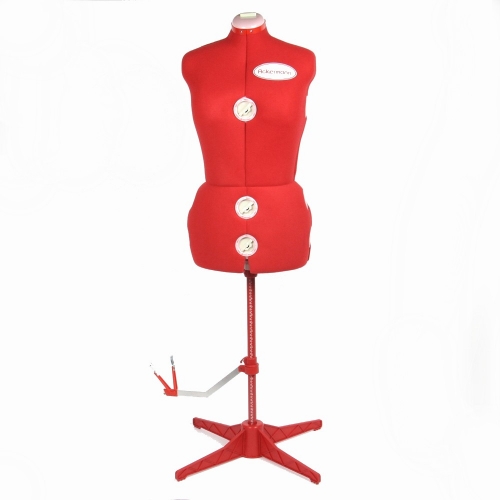 Verstellbare Schneiderpuppe (Schneiderb�ste) rot, Gr��e S (entspricht Kleidergr��e ca. 34 bis 40)